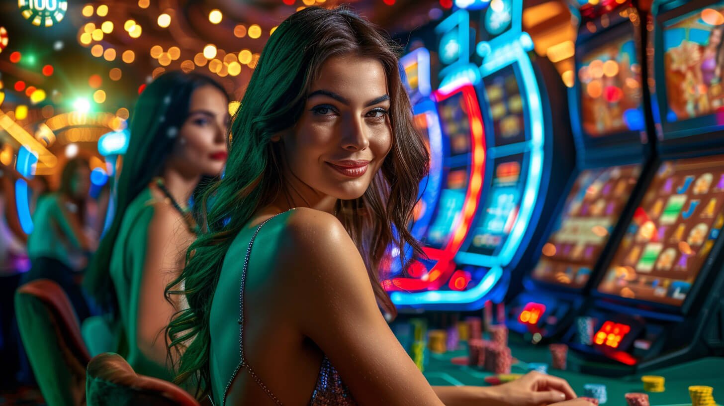 Close-up of live roulette wheel spinning with chips on the betting layout